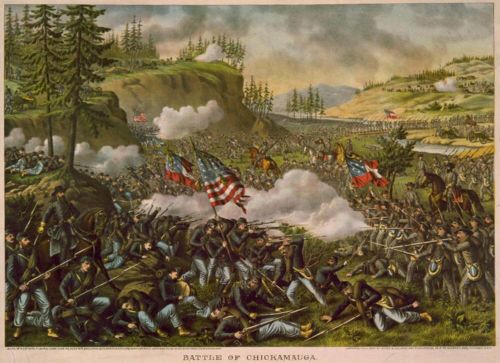 Ilustración de La Batalla de Chickamauga