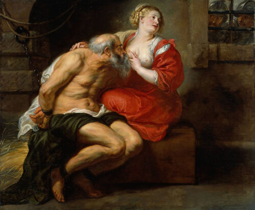 Cimon and Pero. Peter Paul Rubens